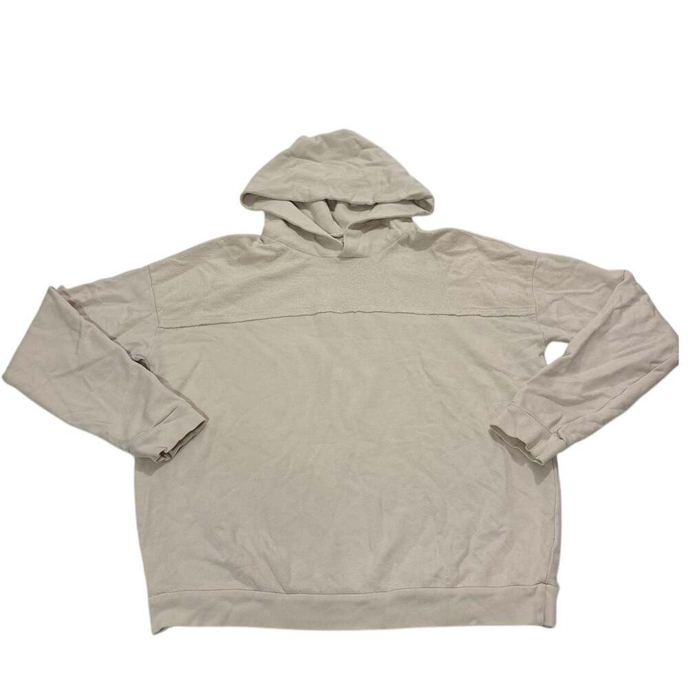 Mate The Label Womens XS Pullover Sweater Cream Hoodie Minimalist Athleisure